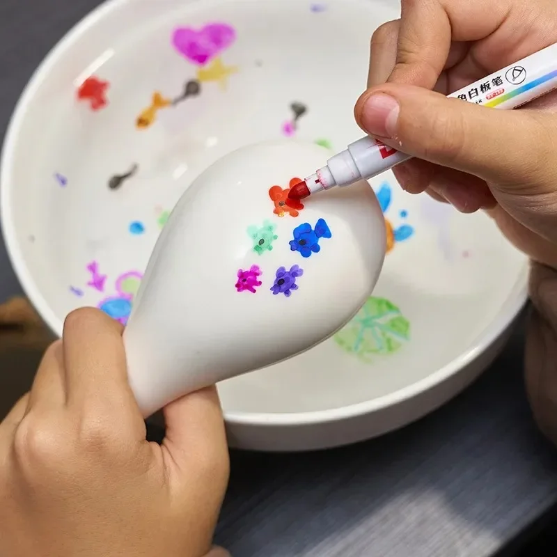 8/12 colores mágico agua flotante estudiante pintura pincel pizarra marcadores pluma suspensión niños pintura educativa pluma Juguetes