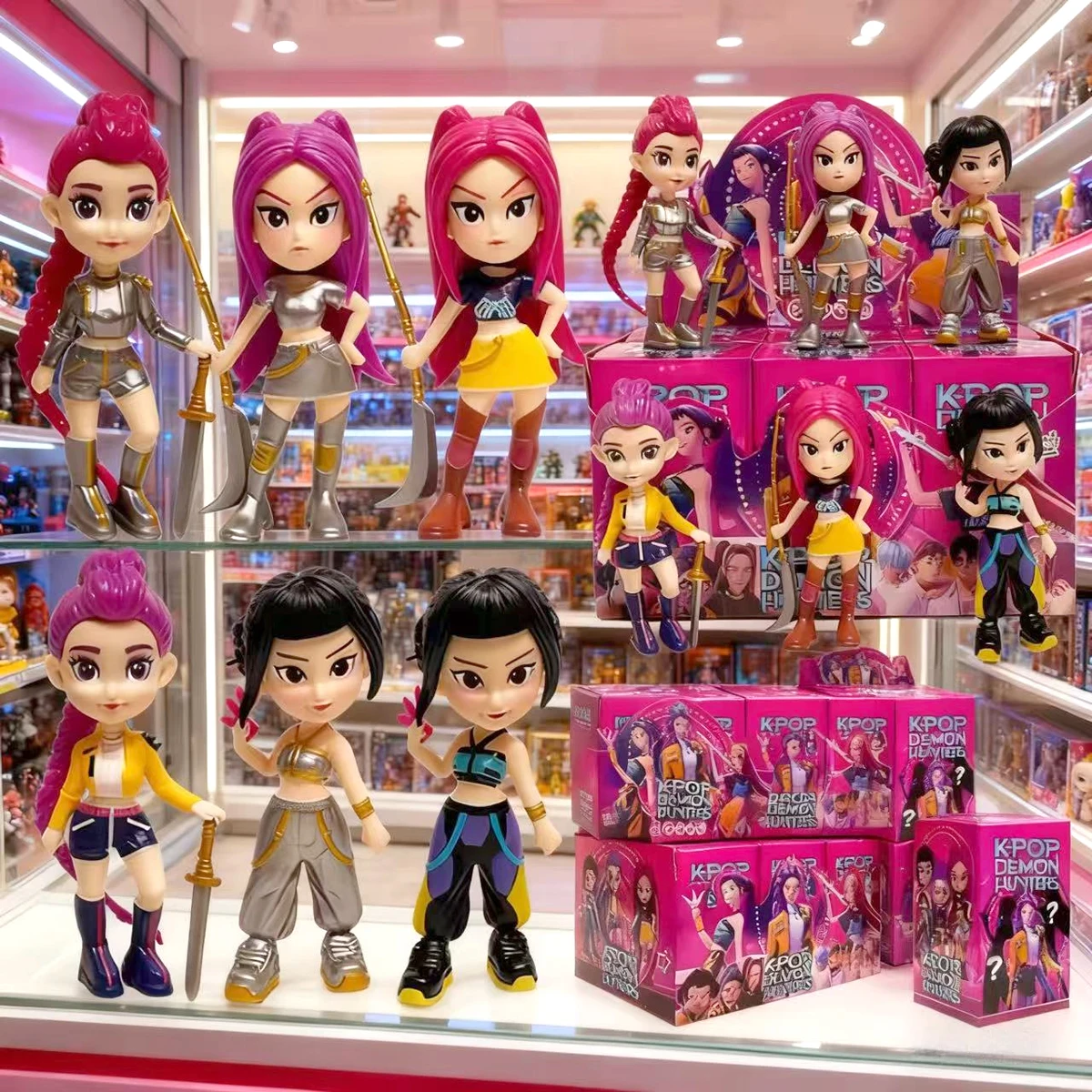 

Новое аниме KPop Devil Hunter слепая коробка кукла Rumi Mira Zoi персонаж виниловая маска слепая коробка орнамент игрушка для подарка на день рождения