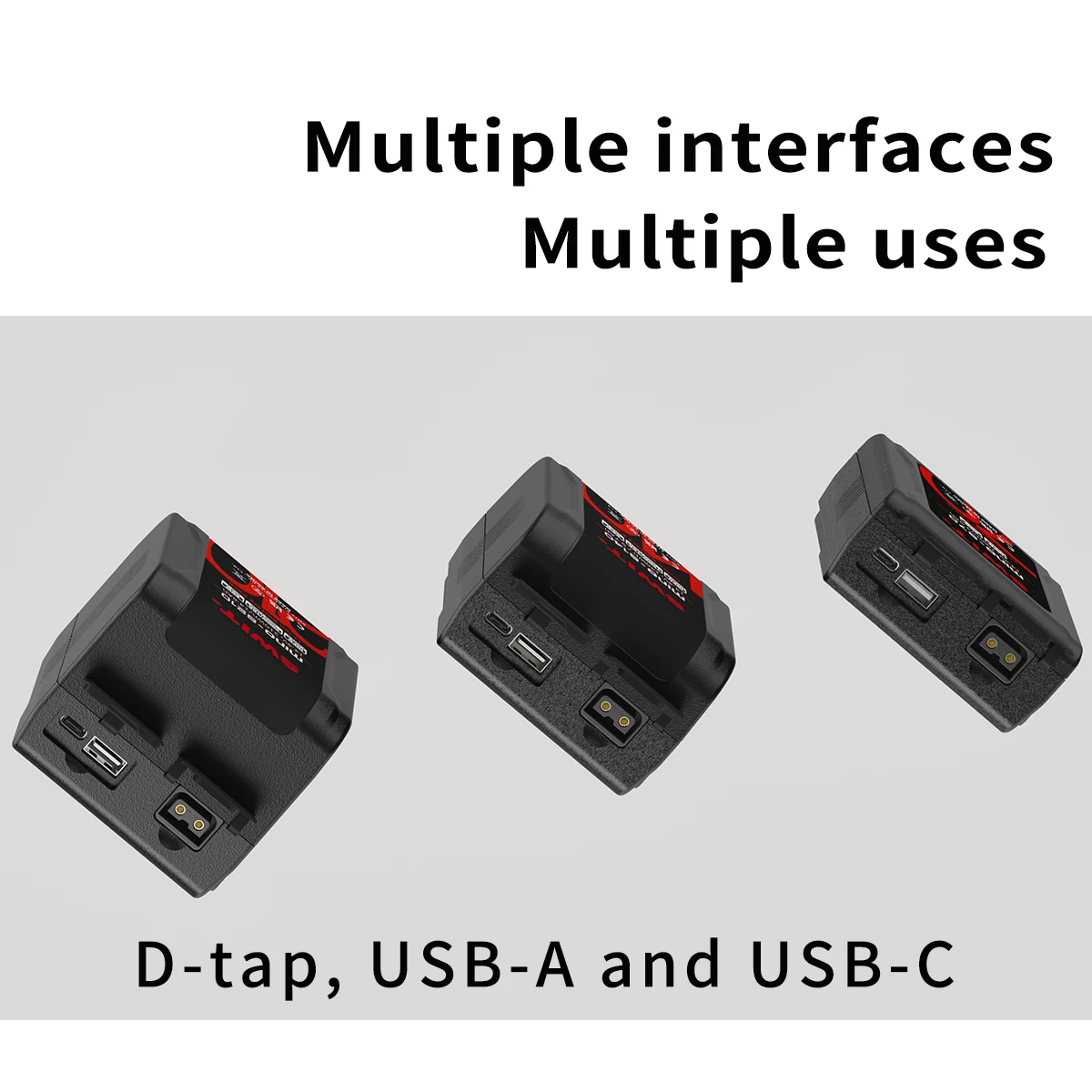 SWIT MINO-S70 MINO-S140 MINO-S210 Mini V Mount Battery and PC-U130B Charger USB-A USB-C D-Tap Fast Charging For Camera Camcorder