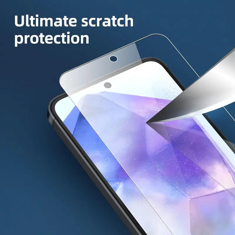 3PCS HD Tempered Glass For Samsung A18 A17 A27 A37 A57 A16 A26 A36 A56 A55 A53 A54 A35 A25 A15 Screen Protector Samsung Galaxy S26 S25 S24 Ultra Cristal Templado S24 FE S23 S22 S21 Plus - Image 6