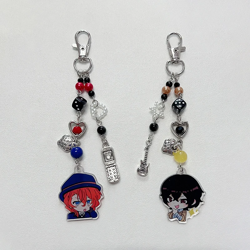 Dazai and Chuuya inspired matching Keychain，phone charms，y2k，1pcs