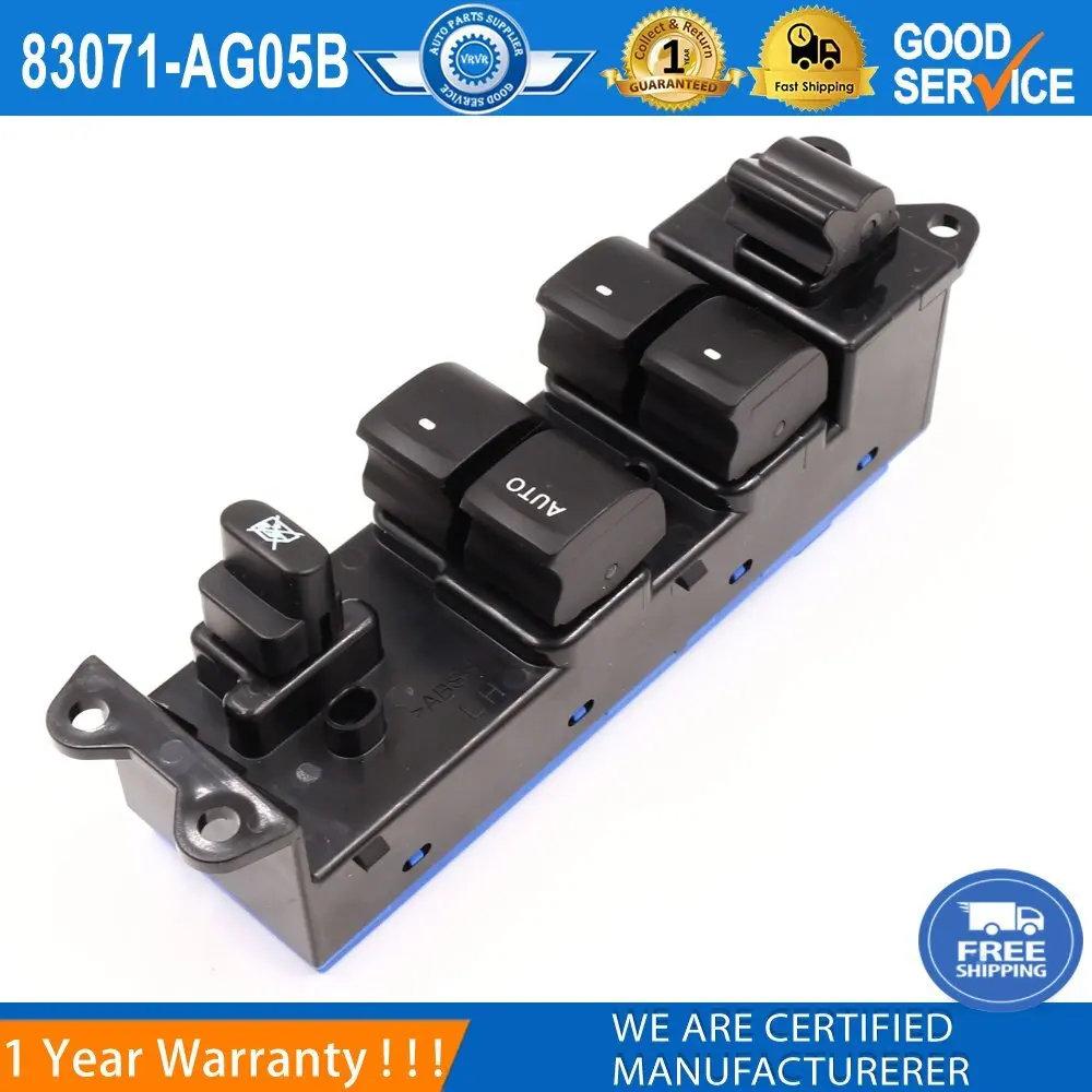 Power Window Switch Driver Side 83071AG05B For 2005 - 2009 for Subaru Legacy Legacy-
