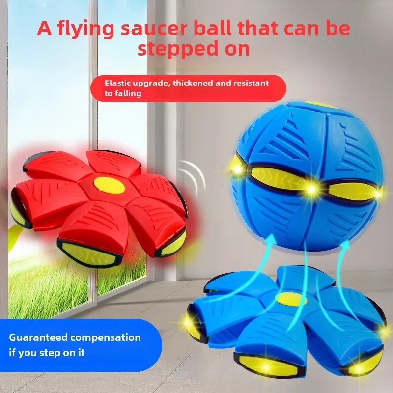 

Magic Flying Saucer Stepping on The Ball, Children's Foot Stepping on The Deformation Ball, Boy's Rebound Elastic Ball,baby Ball