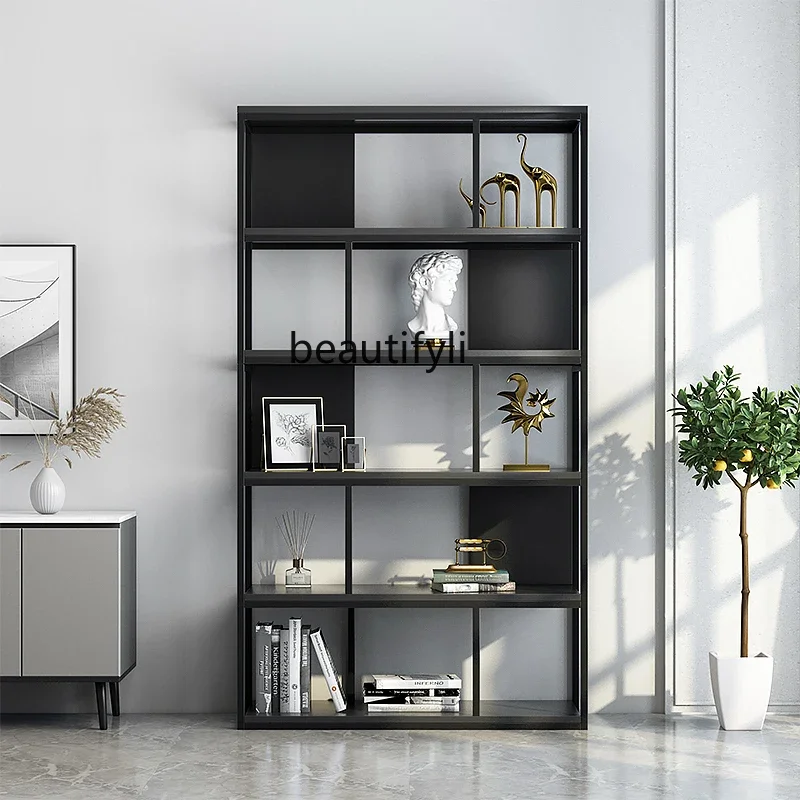 

Nordic wrought iron shelves, living room, simple screen partition, office floor, multi-layer decorative shelves