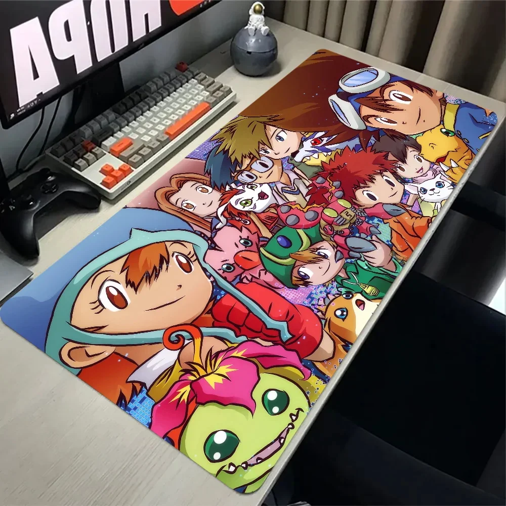 Anime Digimon Adventure Mousepad Gaming Office Table Mat Large Size For Computer Non-slip Lockedge Mouse Pad Boy's Birthday Gift