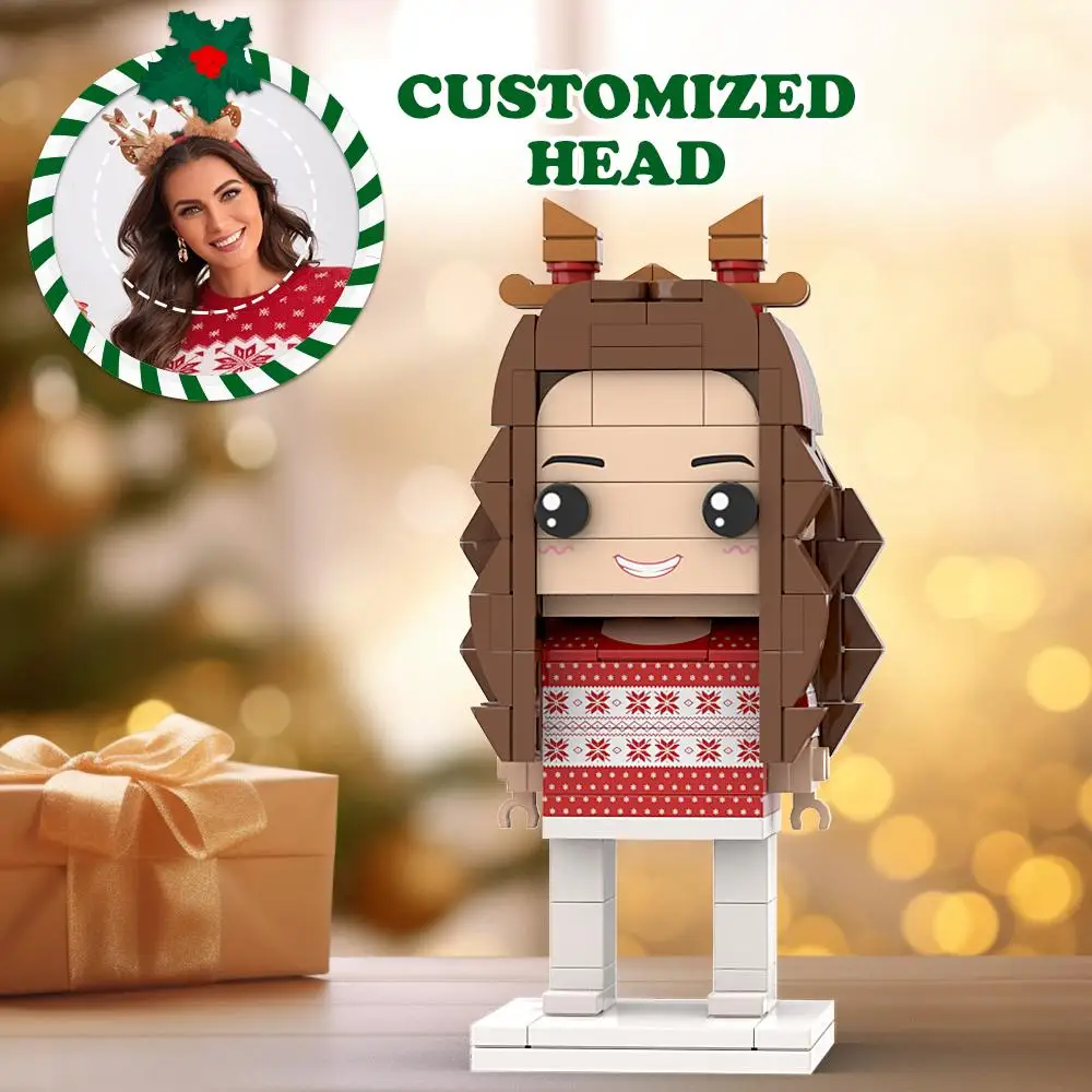 

Unique Commemorative Character, Custom Brickfigures, Lightweight Small Particle Ornament Thoughtful Surprise Gift For Christmas.