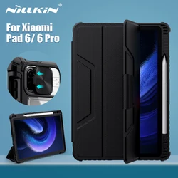 NILLKIN For Xiaomi Pad 6 11inch Case Magnetic Case For Xiaomi Pad 6 pro Camera Protection Cover With Pencil Slot For mi Pad 6