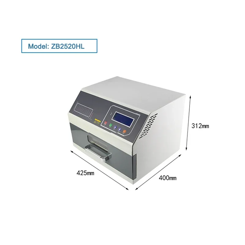 ZB2520HL-250x200MM Desktop High Performance Precision Lead-Free Reflux Furnace Spot Welder 1600 W Infrared SMT Soldering Machine