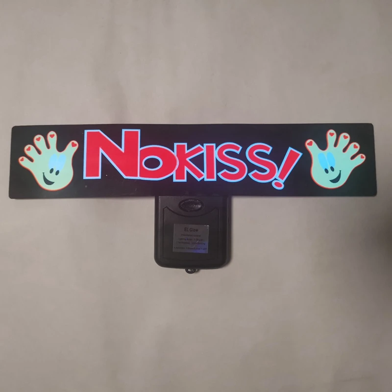 Nokiss Glow Panel Light Emitting Window Racing Car Sticker Windshield Decorative LED Light Parts