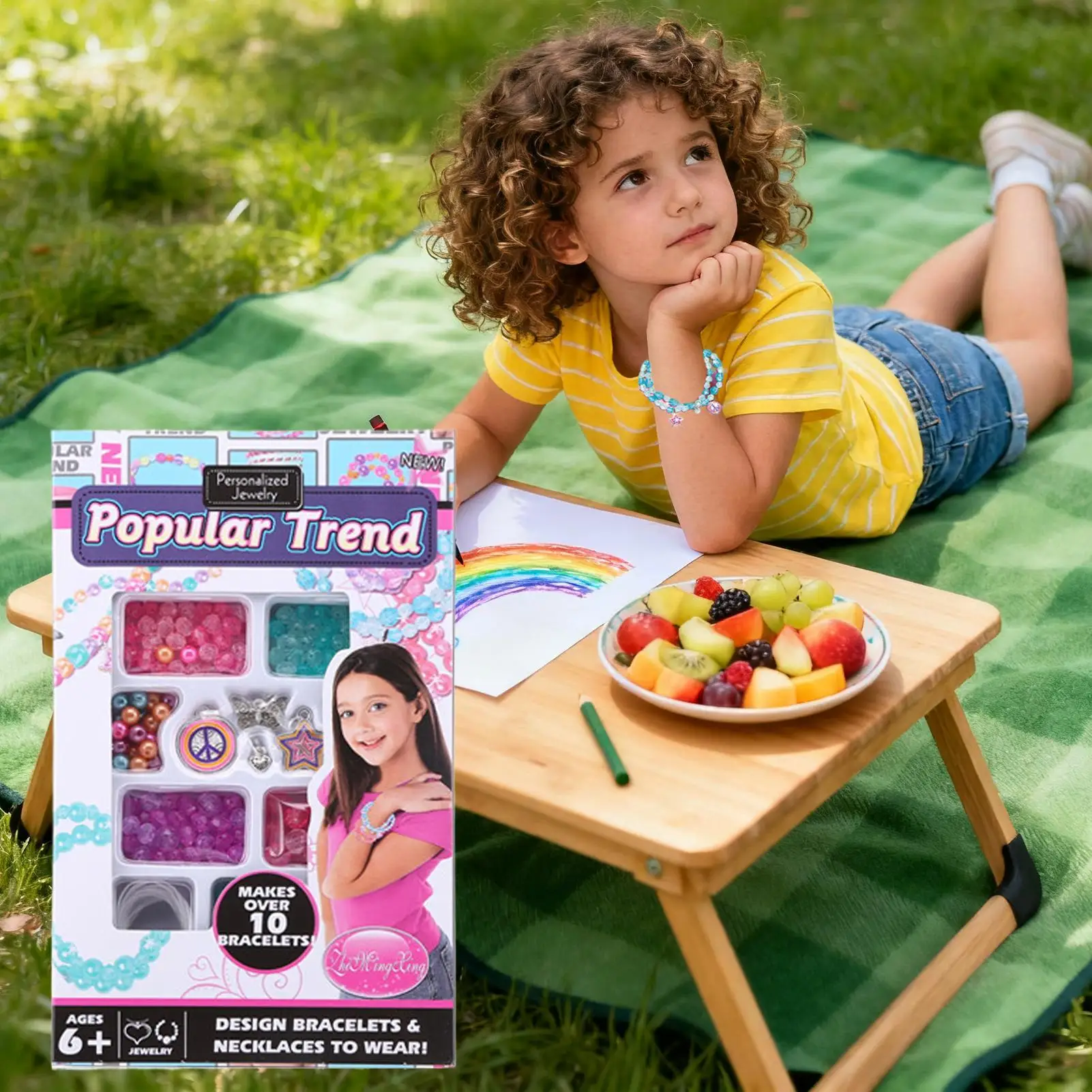 Zestaw do robienia bransoletek dla dziewczynek, zestaw do tworzenia bransoletek, kreatywne akcesoria do rękodzieła, interaktywne zabawki dla dziewczynek, kobiet, dzieci, mężczyzn, nastolatków i chłopców.