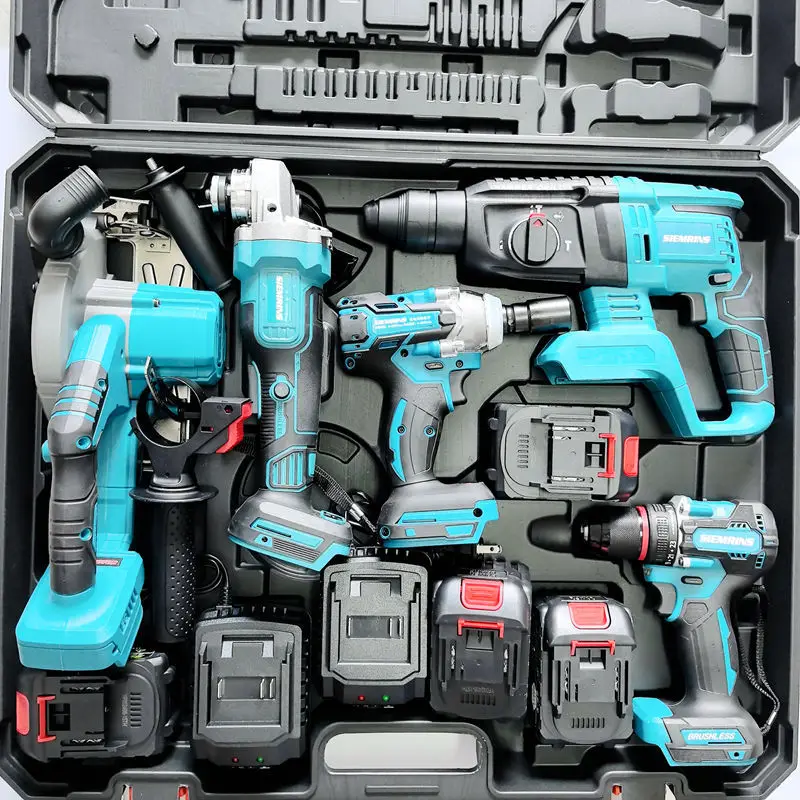 Foreign Trade Kita Charging Lithium Battery Tool Set Electric Hammer Angle Grinder Cutting Machine Electric Drill