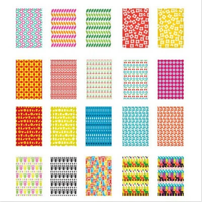 20 Pcs/Lot DIY Colorful Scrapbook Memo Photos Frame Stickers For Instax Mini Film Photo Albums Home Decor Paper