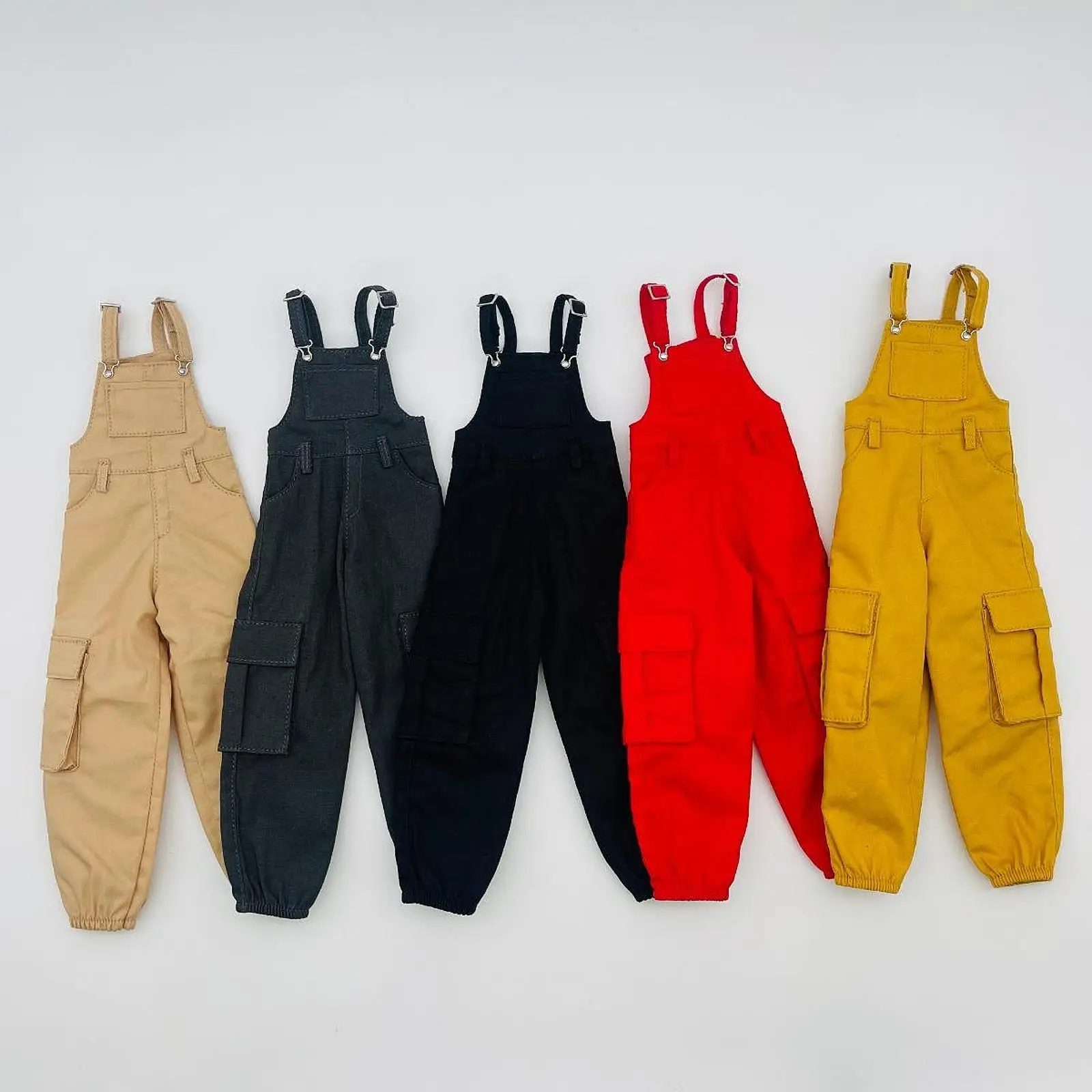 

1/6 Scale Bib Overalls Casual Loose Pants Fashion Realistic Cloth Outfit