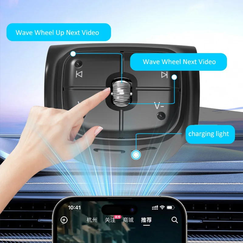 V5.4 سيارة لاسلكية للتحكم عن بعد عجلة القيادة راديو تحكم أندرويد لمسافات طويلة الصوت الوسائط المتعددة التحكم أزرار ذكية #5