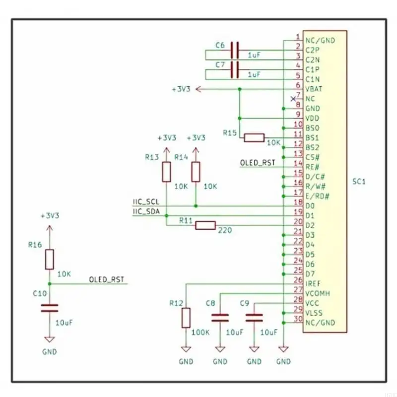 H7BC 1.3 cala LED Wyświetlacz EC11 Rotary Encoders Module IIC Interfejsy Zintegrowane moduł zintegrowany