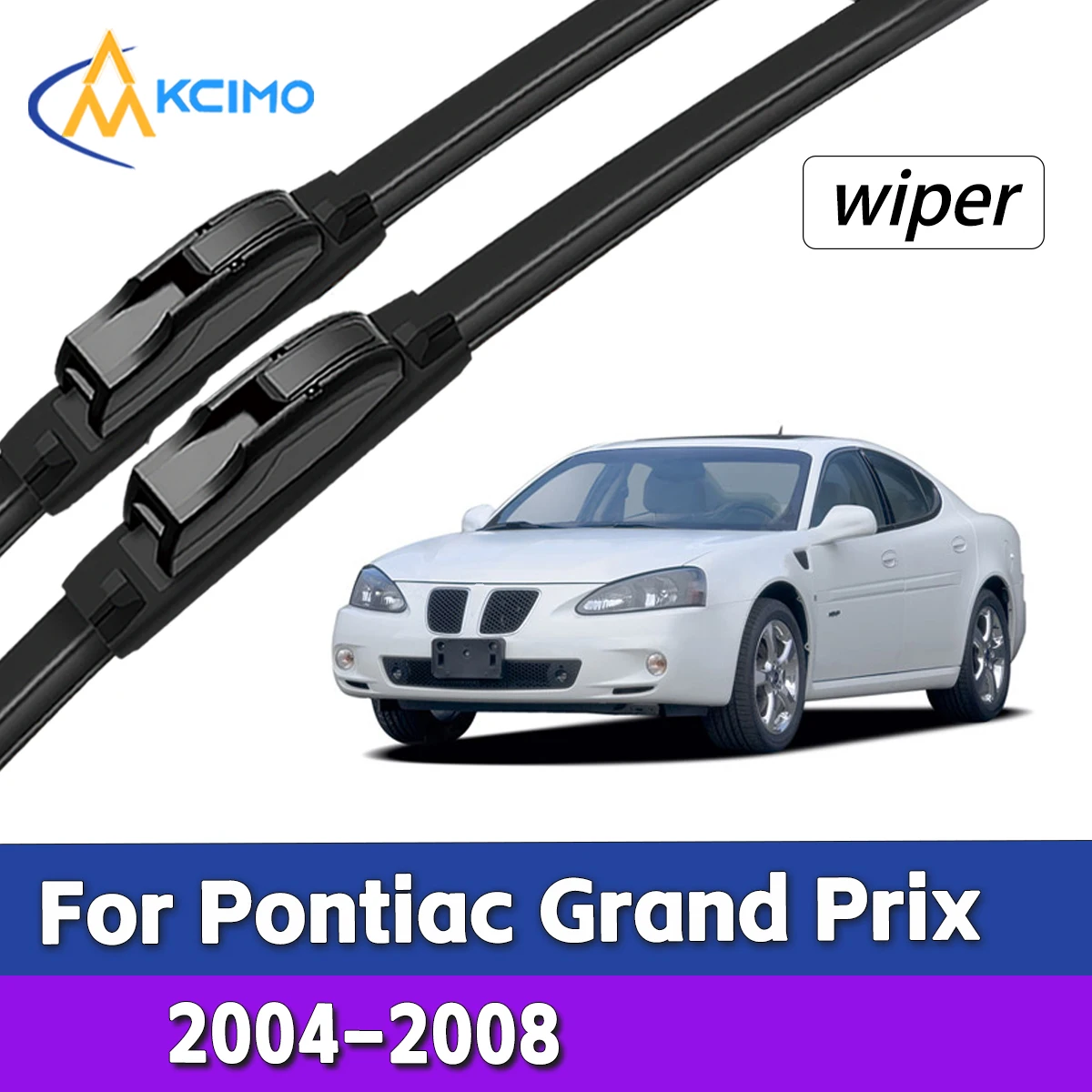 

Silent All Weather Front Wiper Blades For Pontiac Grand Prix 2004–2008 Car Windshield Wiper Parts