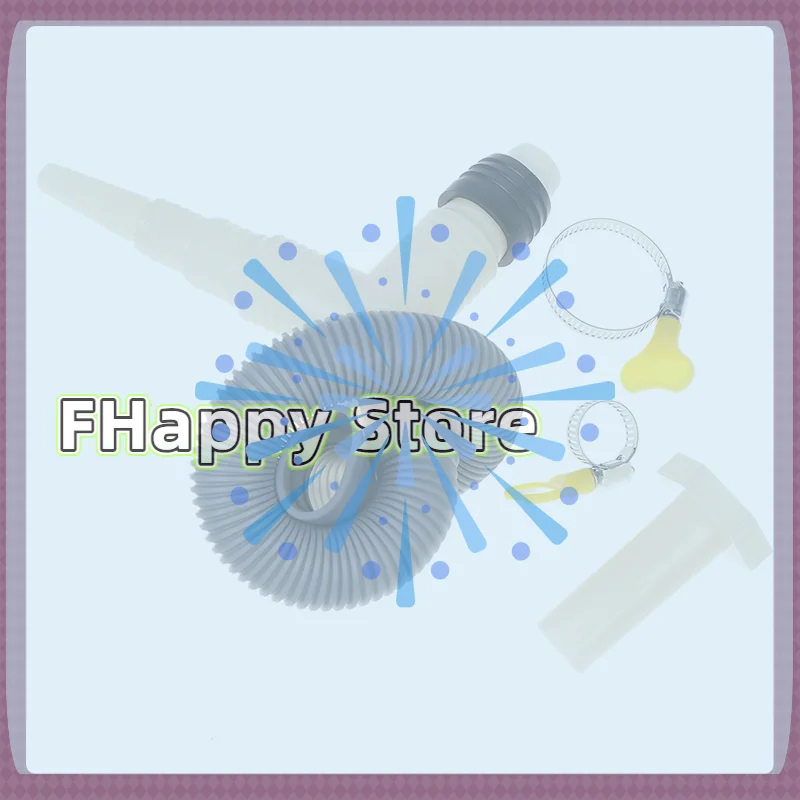 1Set Drainage Pipe Fitting Dryer Drain For Washing Machine Drainage Tee Adapter With Extended Drainage Hose