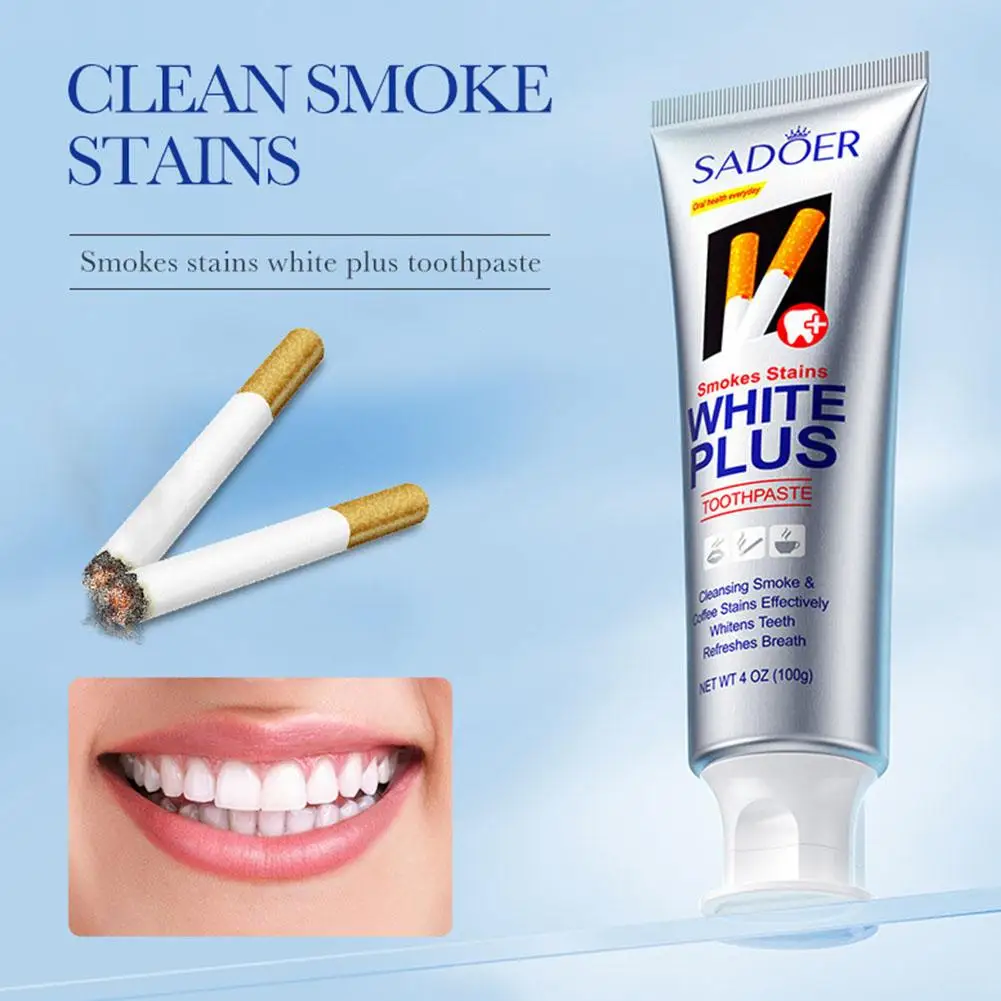 Dentifrice blanchissant pour les fumeurs et les amateurs de café, pâte anti-cavité, dissolvant pour les dents et les taches, 100g