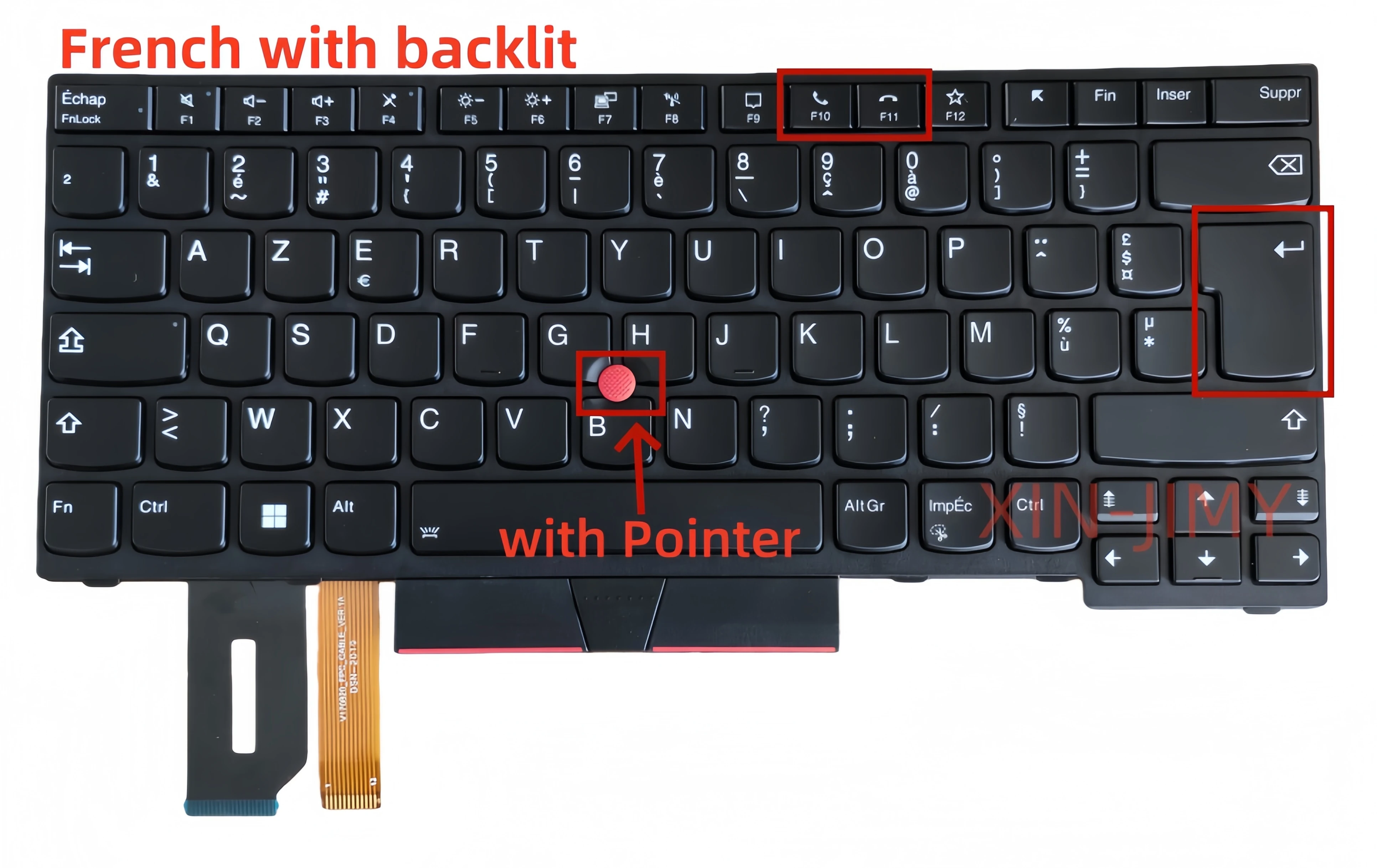 French layout with backlit & Pointer Laptop Keyboard For Lenovo ThinkPad T14 Gen1 Gen2 P14S Gen1 Gen2 Notebook