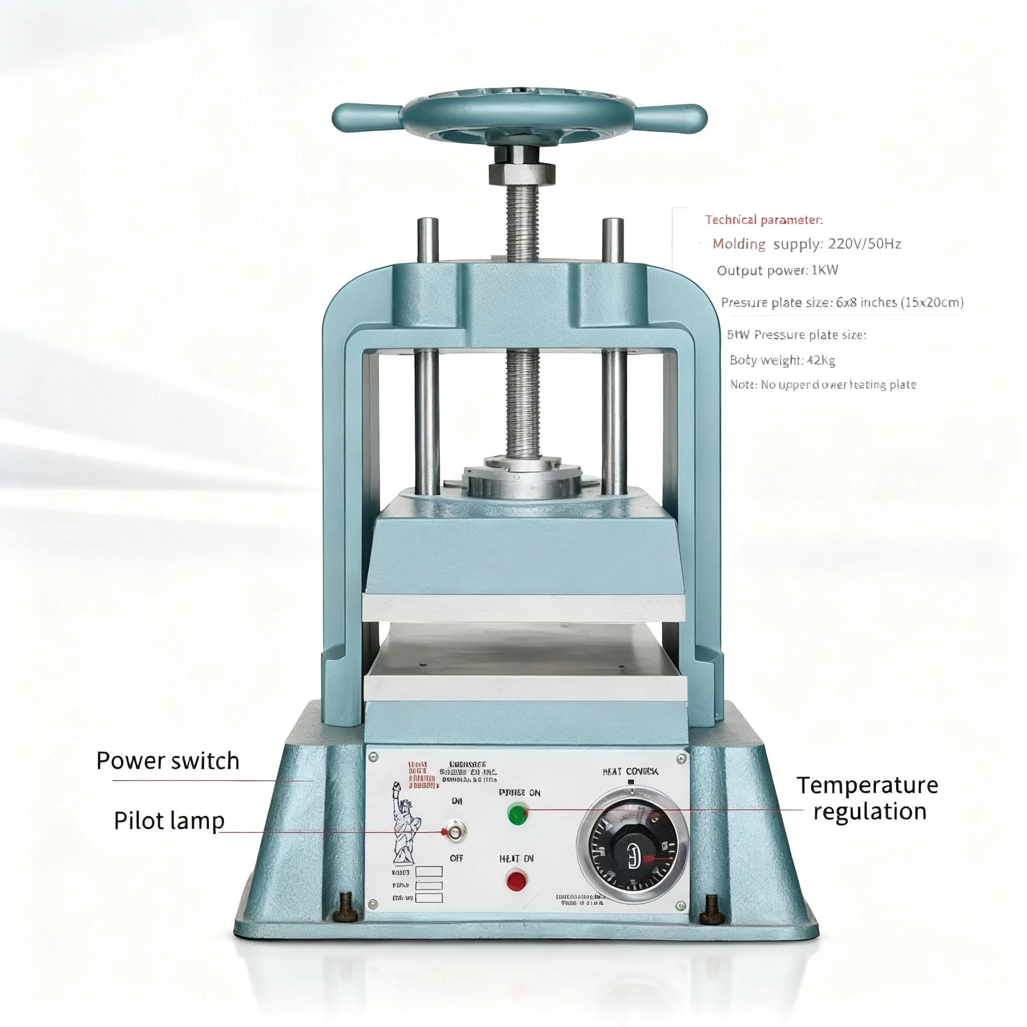 6*8/8*8 Inch Silicone Rubber Mold Molding Machine with Heating Plate
