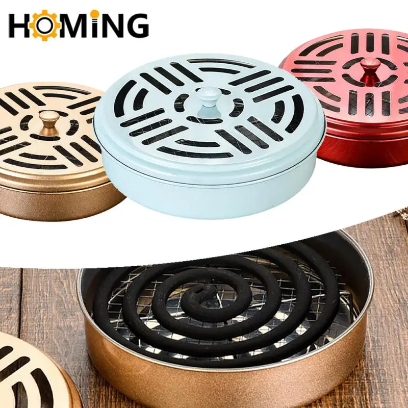 Mosquito Coil Tray Mosquito Coil Holder Fireproof Net Mosquito Coil Tray Mosquito Coil Bracket Convenient Repellents Incense Box