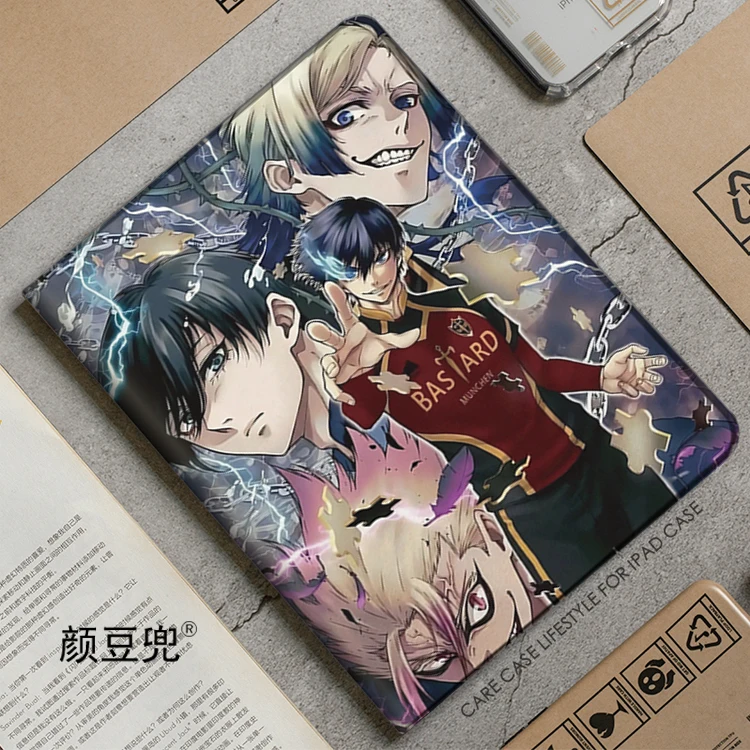 

BLUE LOCK Anime Isagi Yoichi For iPad Air 45 Mini 5 6 Case Luxury Silicone For Pro 12.9 11 For iPad 10th Protective Air 13 2024