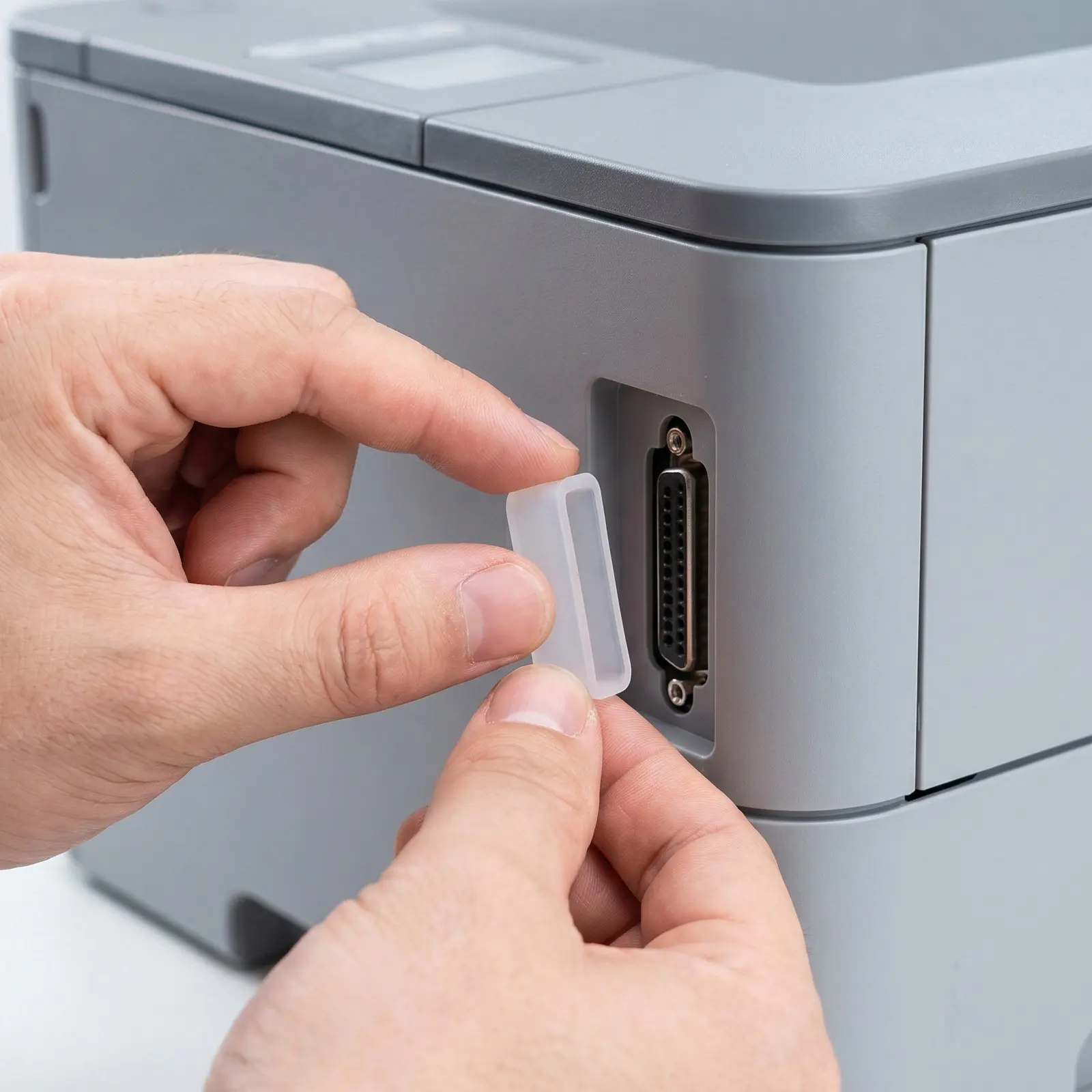 20Pcs Printer Port Protector Replacement Silicone Parallel Port Cap Flexible Printer Dust Cover Reusable Computer Interface Dust