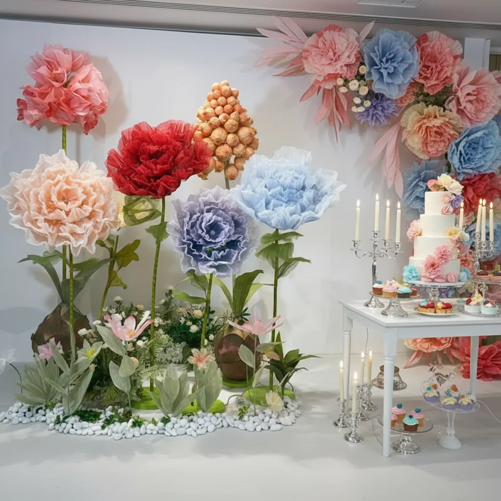 Große automatisch öffnende und schließende Seiden-Pfingstrose, prächtige Dekoration für Hochzeiten, Geburtstage, Bühnen, Party-Hintergrund und Tischdekoration. – Detail 2
