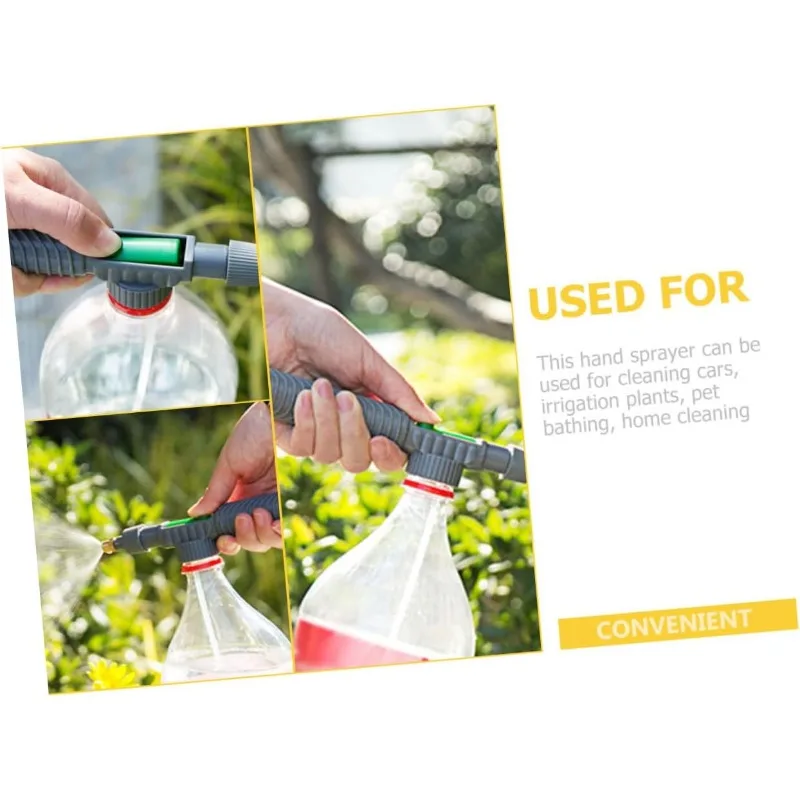 فوهة رذاذ الزجاجة العالمية، بخاخ متعدد الوظائف للتطهير، العناية بالنباتات، غسيل السيارات، الحديقة، استخدام أداة الحديقة الأساسية #5