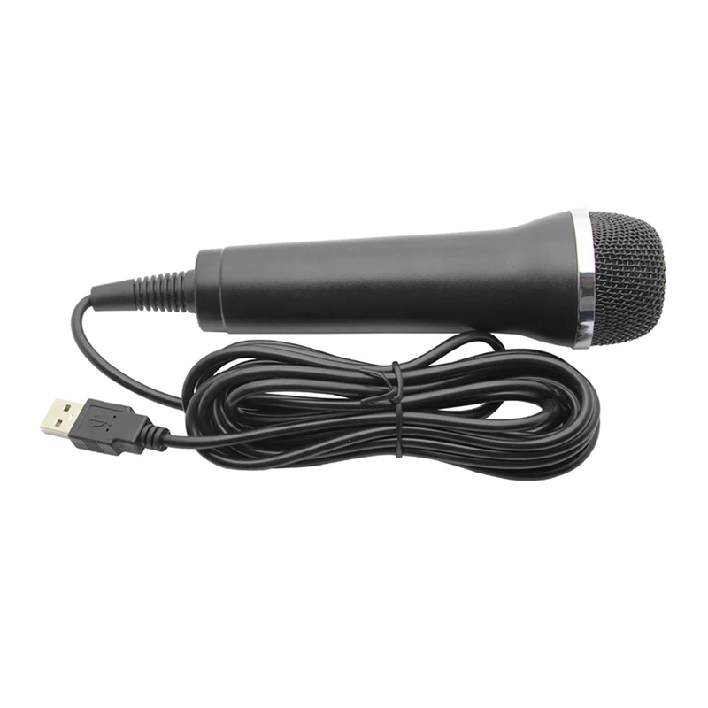 Universal USB Wired Microphone Karaoke Mic For Switch Wii PS4 PS3  ONE/360/ PC/PS2