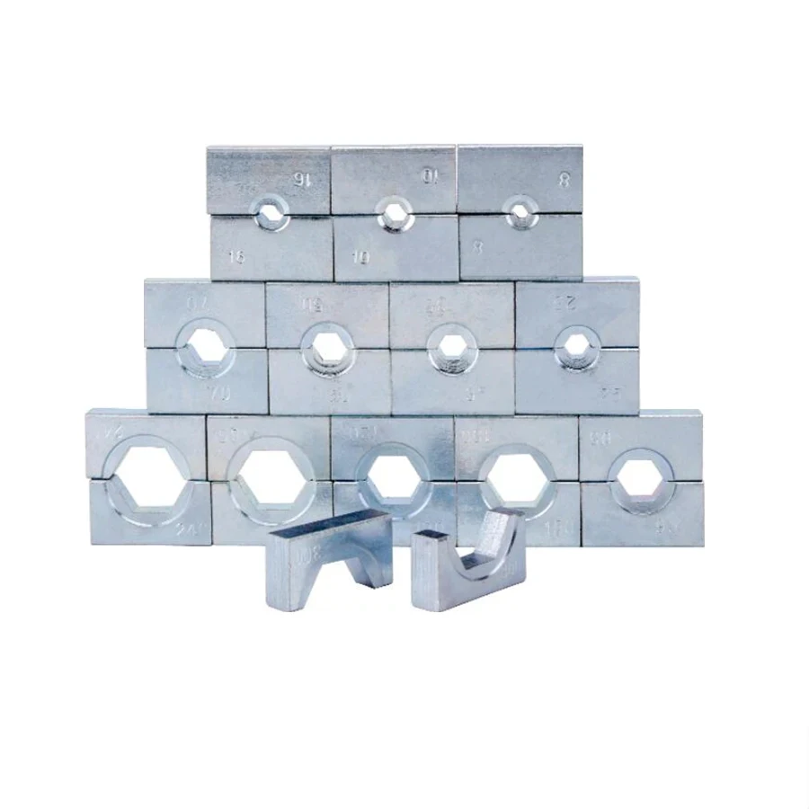 Stampo per crimpatura idraulico manuale da 6-120 mm Stampo esagonale per utensile idraulico YQK-120, un paio di moduli sostituibili
