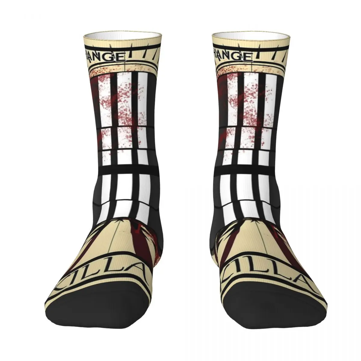 Killa Tarot Card Design Socks Escape From Tarkov Gothic Stockings Men High Quality Sports Socks Spring Pattern Anti Skid Socks