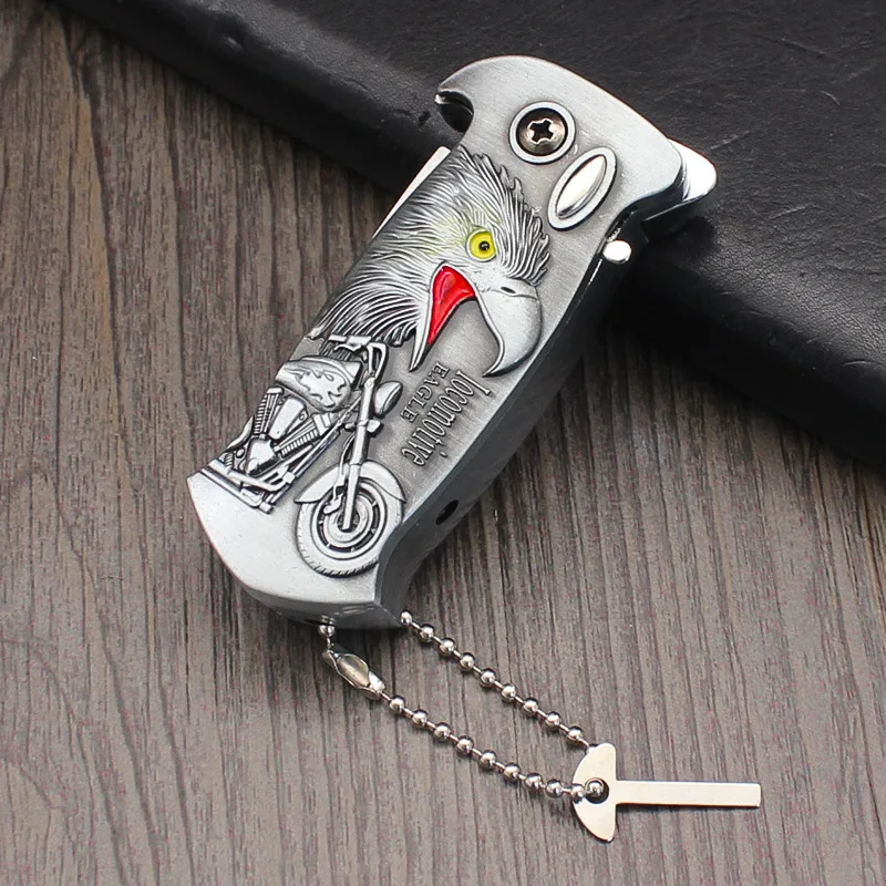 Cool Lighter Tool Metal Lighter Butane Torch Gas Windproof Lighter Smoking Accessories Protection Tool Lighters Smoking - view 5