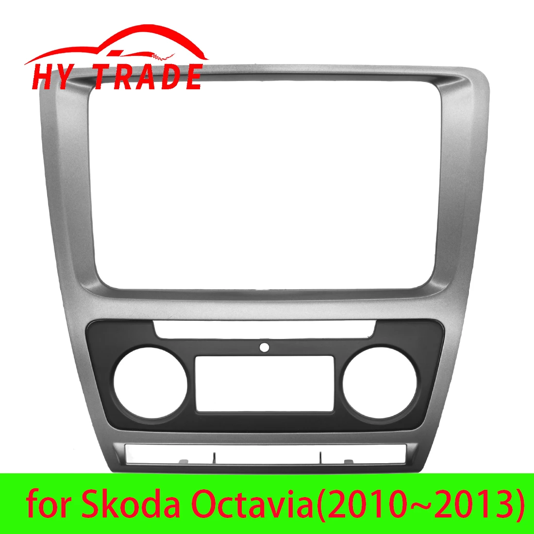 

HY 2 Din Radio Fascia for Skoda Octavia 2010 to 2013 Audio Stereo Panel Mounting Installation Dash Kit Trim Frame Adapter