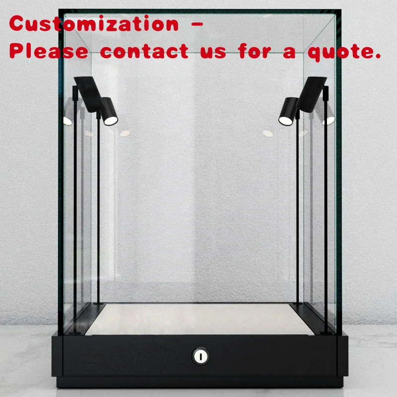 

custom.FANXI Latest Jewlery Display Customizable Designs Glass Jewlery Mirror Cabinet Jewellery Showcase Display