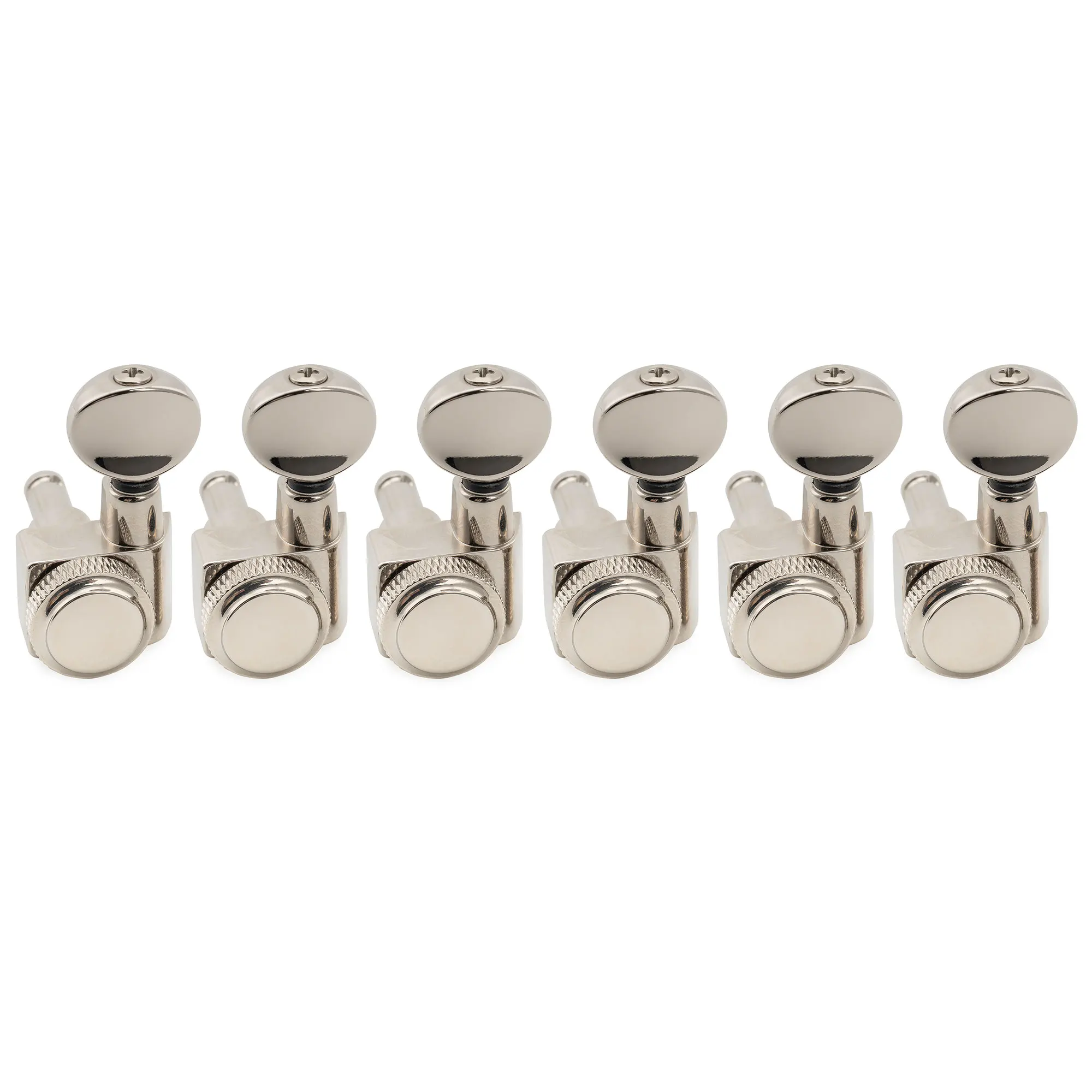 Musiclily Pro R18K 6R/6L 6-in-Line 18:1 Übersetzungsverhältnis 2-Pin Vollversiegelte Mechaniken Stimmwirbel für Fender ST Tele – Detail 22