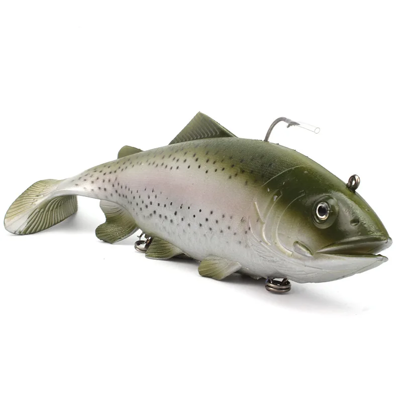 MUKUN 20cm/30cm 134g/300g Big Game 3D Plastikköder Weichköder Silikonköder zum Angeln Künstlicher Köder Isca Pesca – Detail 3