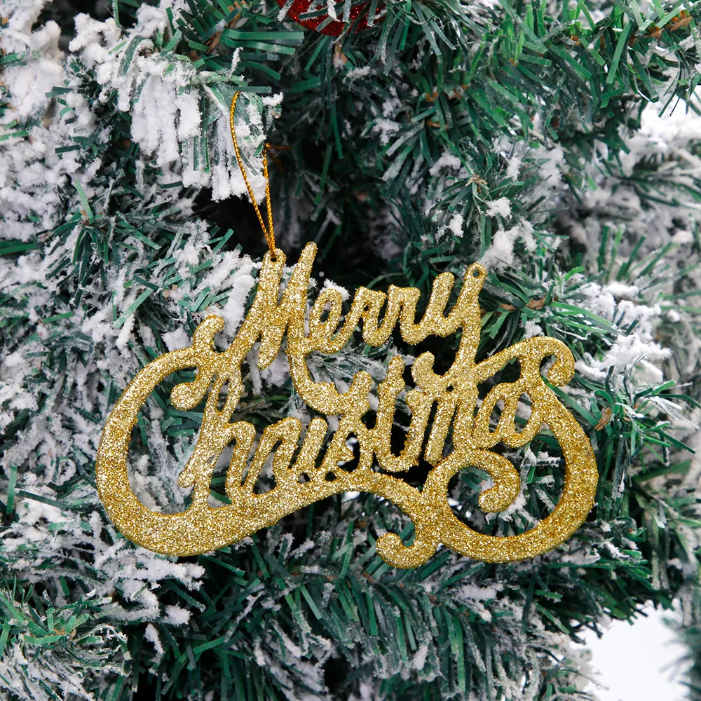 Christmas Tree Decoration Pendants,Merry Christmas Letter Ornaments,Home Decor