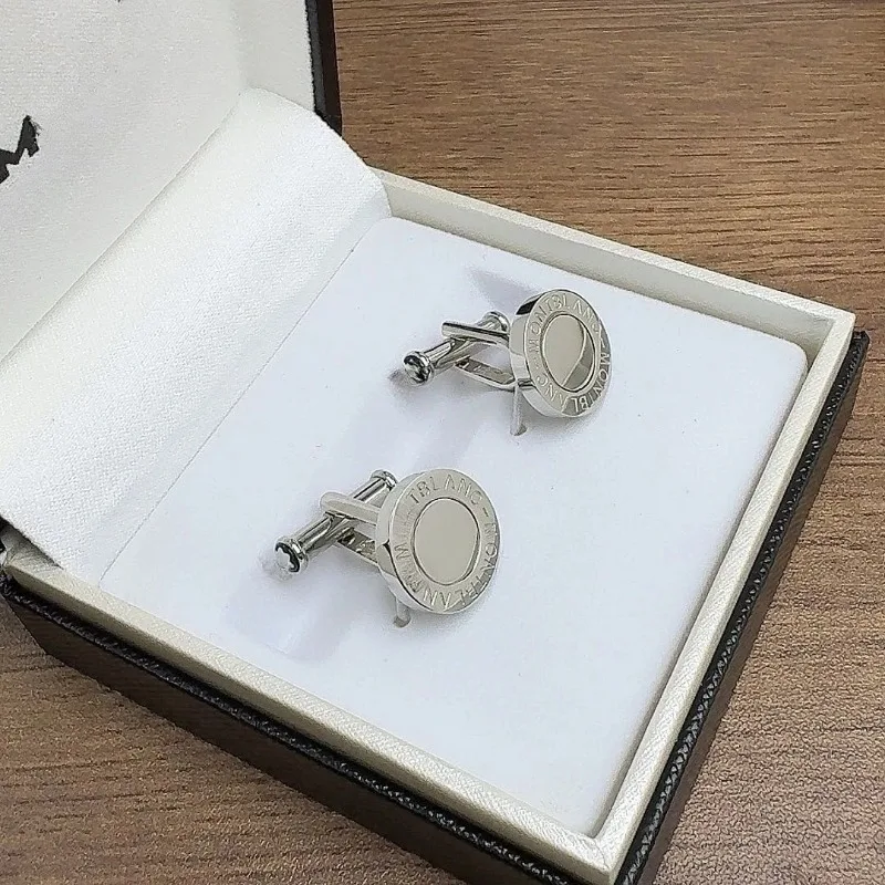 أزرار أكمام MB فاخرة من الفولاذ المقاوم للصدأ أزرار أكمام رسمية للرجال إكسسوارات حفلات الزفاف #6