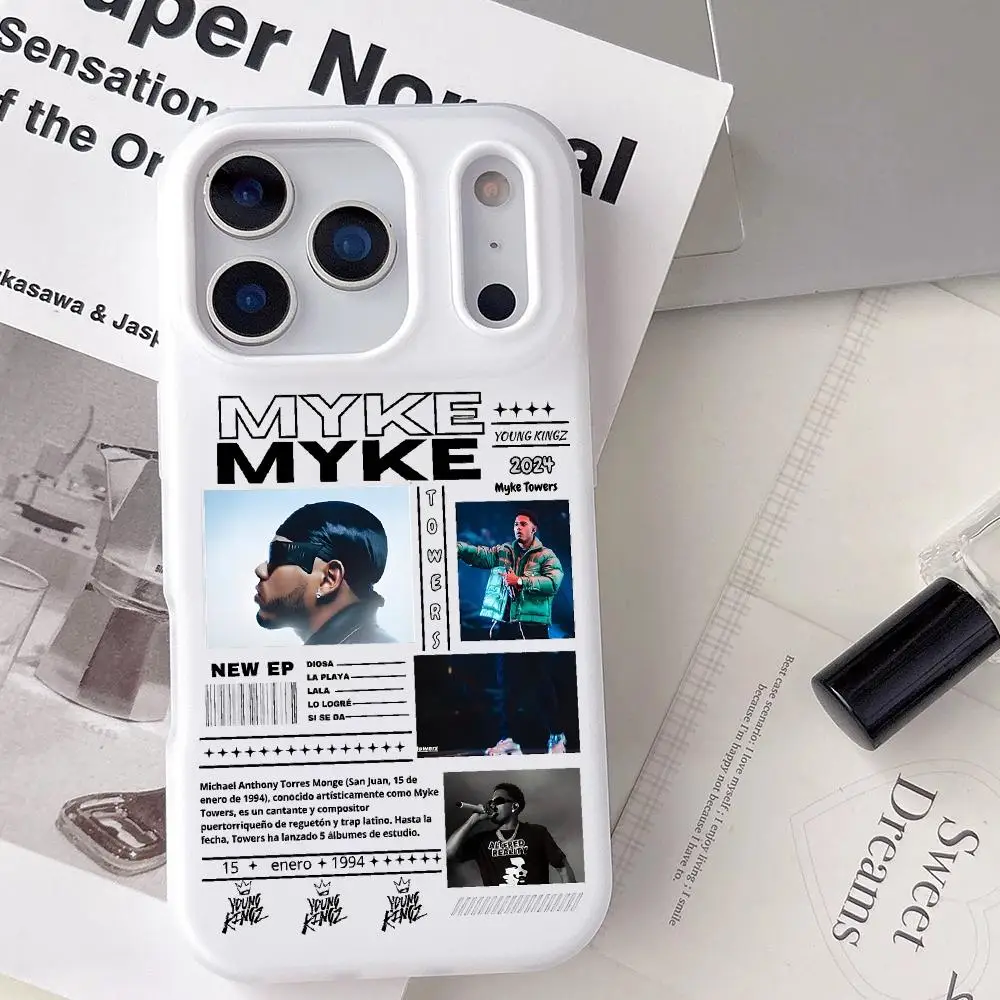 Чехол для телефона M-Myke TowerS Singer для iPhone 17 16 15 14 13 12 11 Pro Max Plus Mini, прозрачный, противоударный, мягкий чехол.