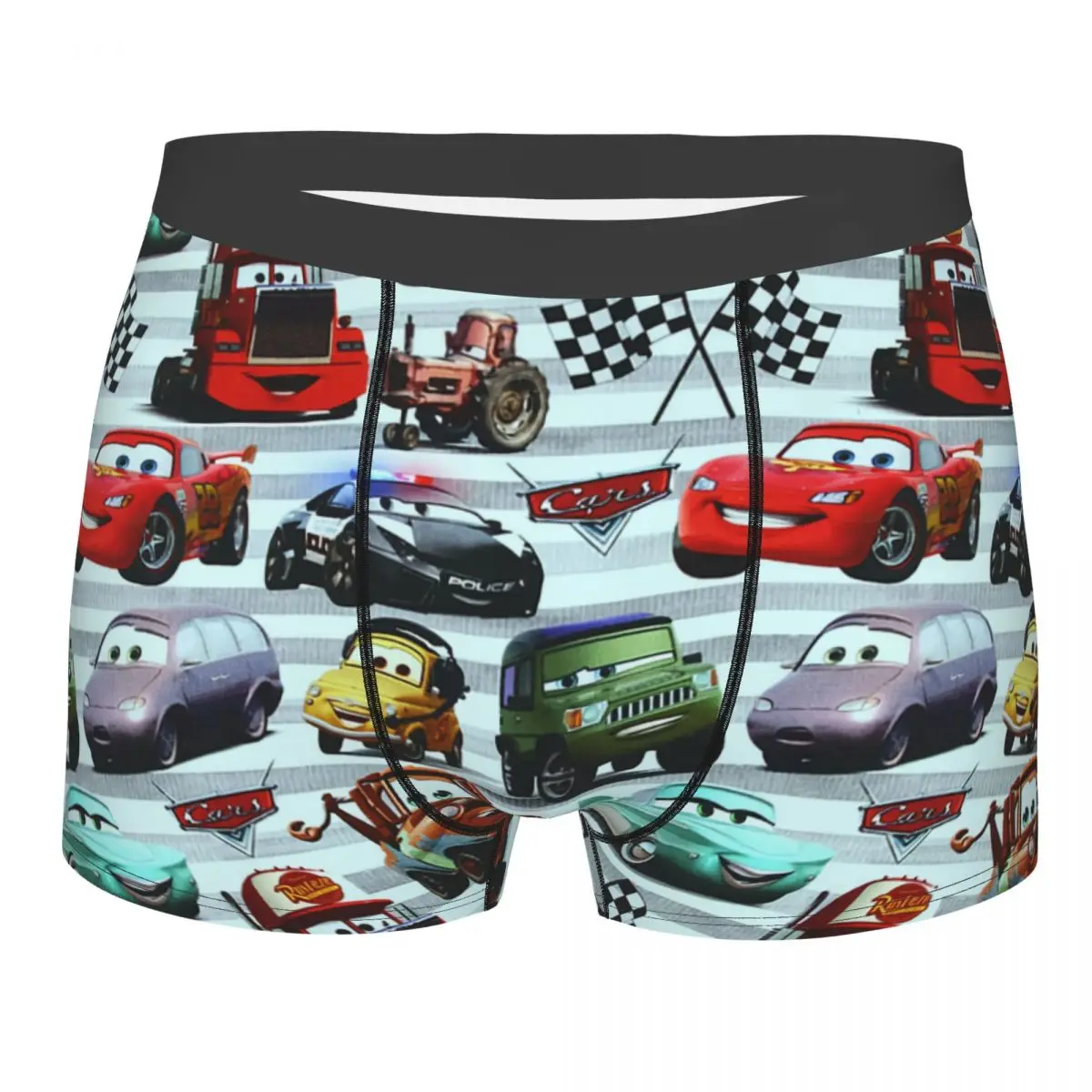

Custom Sally Carrera Cars Lightning Mcqueen Underwear Men Stretch Boxer Briefs
