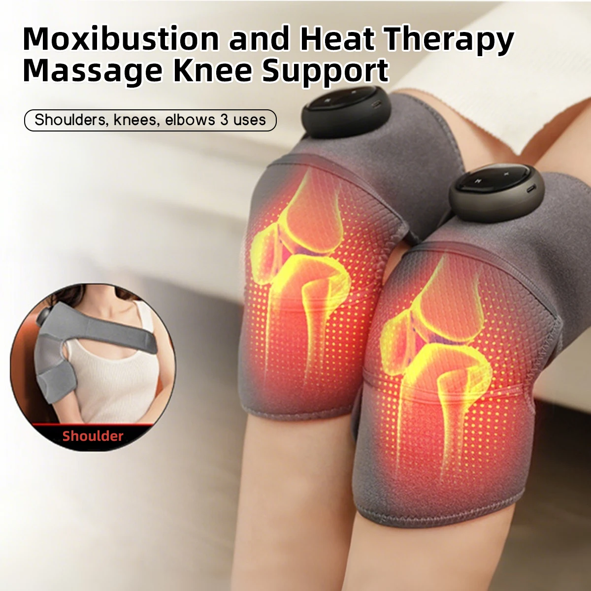 

Постоянная температура, нагрев и вибрационный массажный коврик для колена, устройство для поддержки колена с подогревом, снимает усталость колена, непрерывное тепло