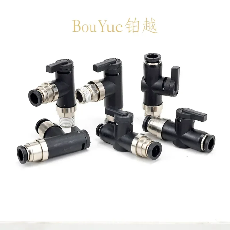 for BVC-4 Miniature Mini Ball Valve Single Handle Hand Valve for BVL-6 Pneumatic Switch for BVLC6-M5 Manual Trachea Valve