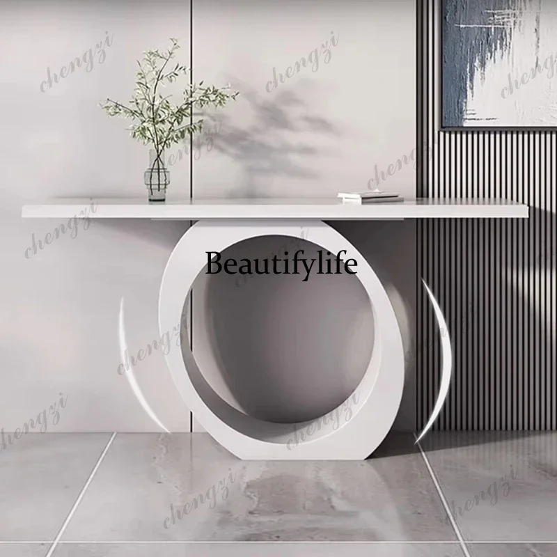P182 Marble Nordic Console Table Modern Entrance Luxury Minimalist Console Table Aesthetic Glamour Tavolo Soggiorno Home Furnitu