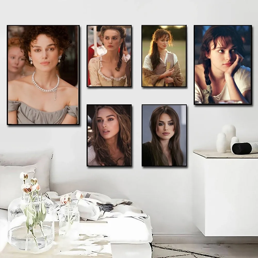 1 قطعة كيرا نايتلي ستار المشارك ملصق فني طباعة بار أثاث غرفة المعيشة ديكور