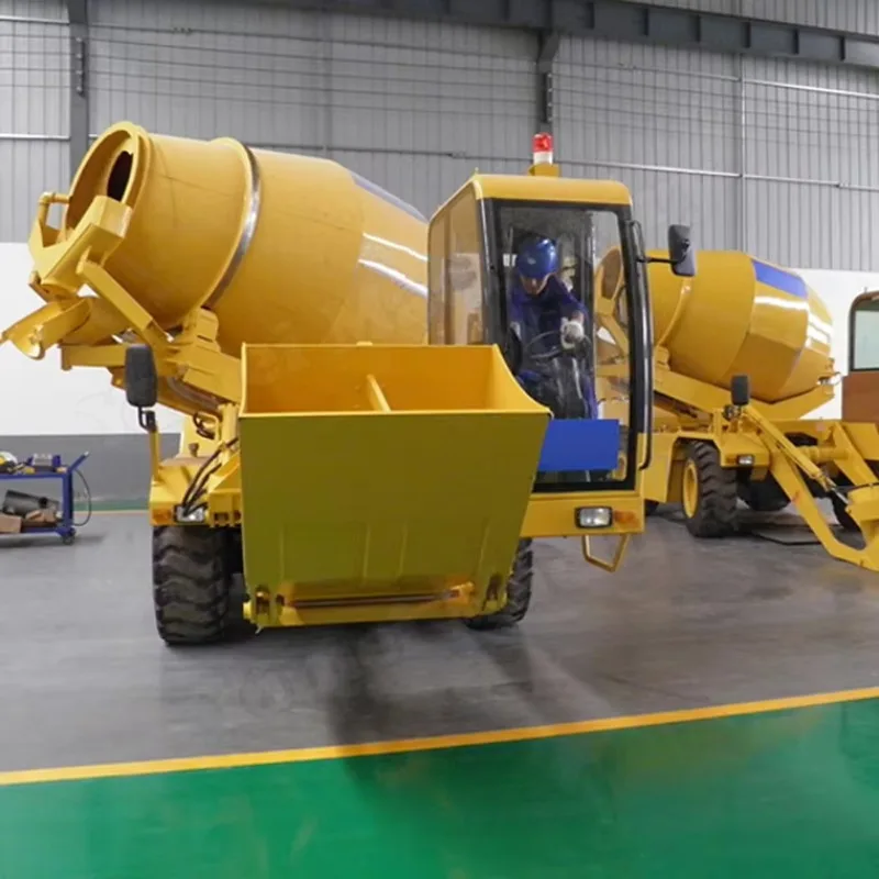 4 Wheel Drive Self Loading Hydraulic Concrete Mixing Station FM3.5-2 Mobile Concrete Mixer Truck for Sale
