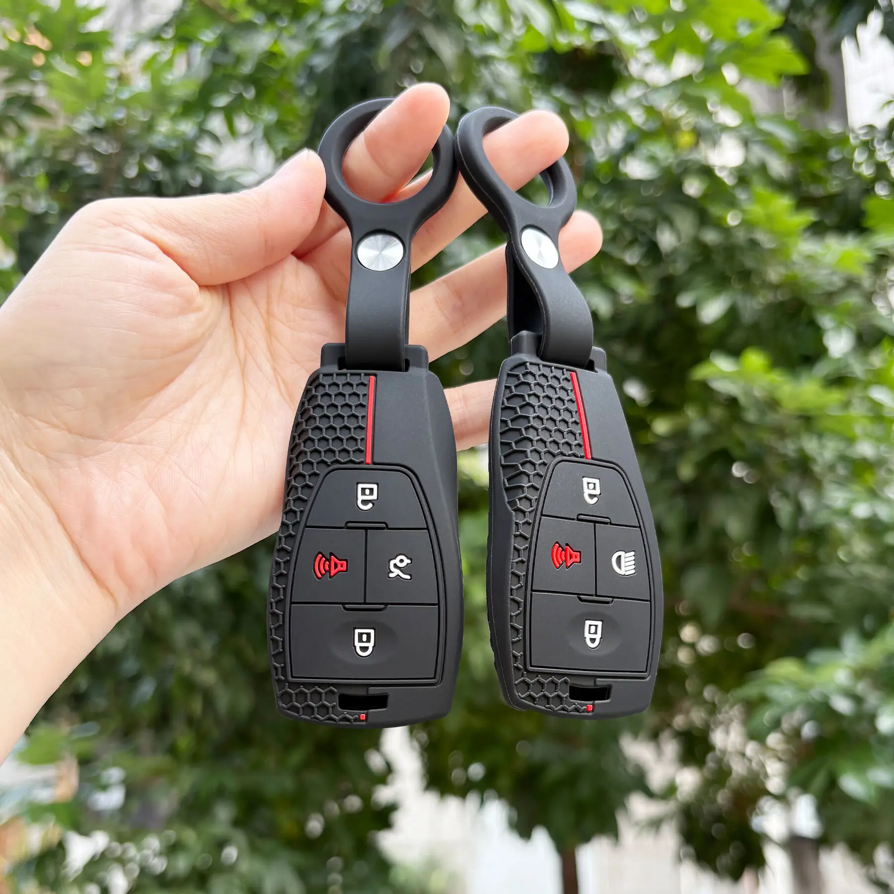 For Baic Beijing BJ40 BJ80 BJ30 BJ60 BJ90 BJ20 F40 U7 X7 EX5 EU5 X55 X35 X75 Ii EVO 5 Soft Fob Holder Key Cover Car Accessories