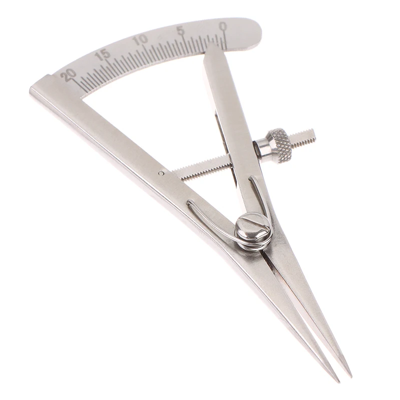 1Pcs Stainless Steel With Scale Mini Spacing Gauge Diy Handmade Leather Metal Caliper Adjustable Edger Instruments