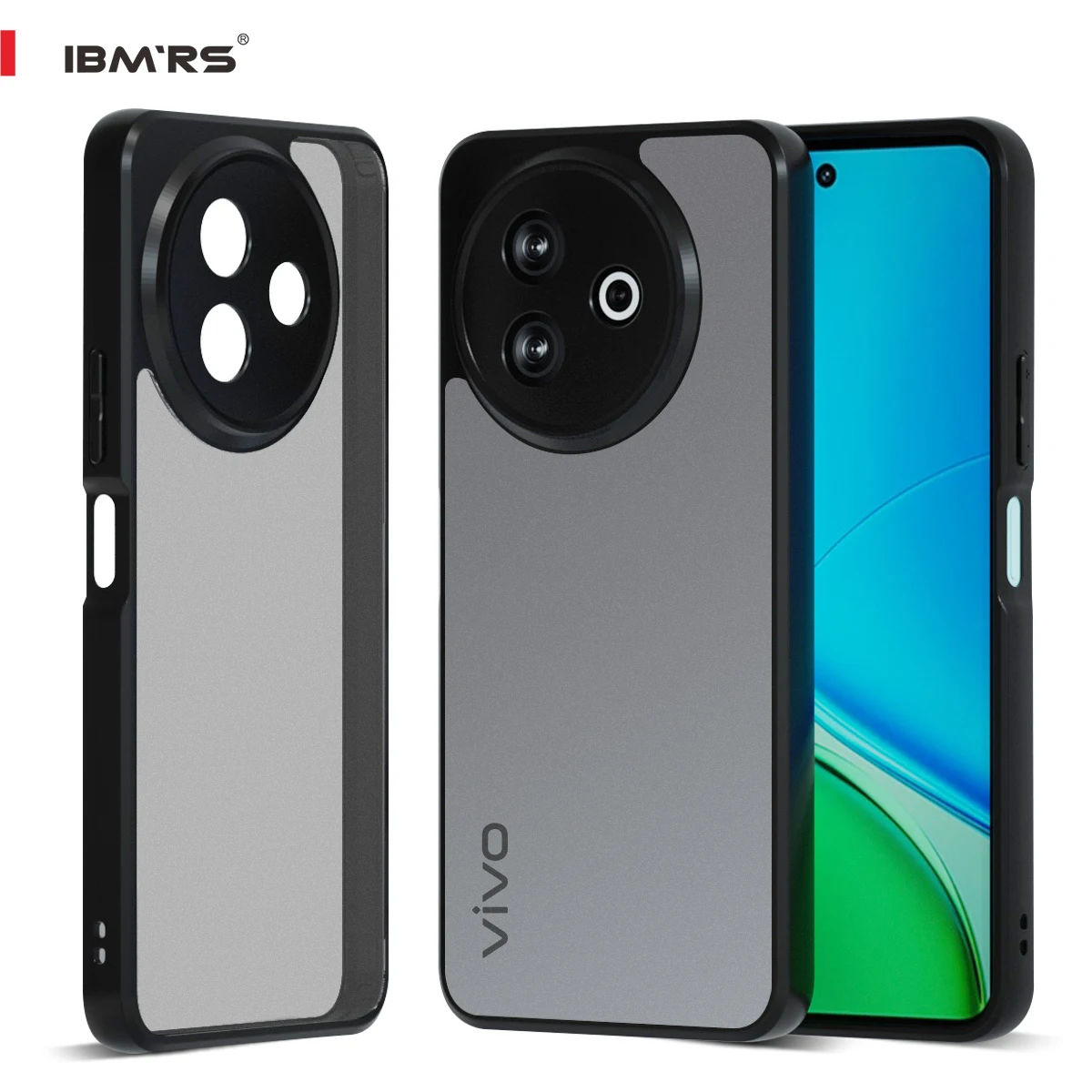 جراب هاتف vivo Y39/Y300i 5G IBMRS Camo Design مقاوم للصدمات ومضاد للخدش غطاء من البولي يوريثان الحراري الناعم