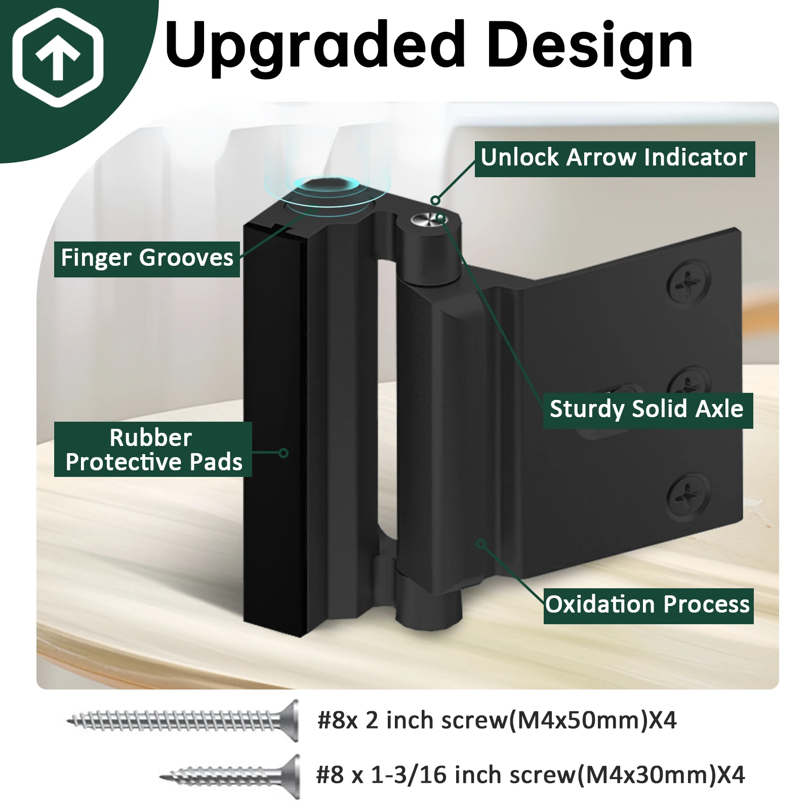 Anti-theft Door Lock Home Security Door Lock Aluminum Alloy Childproof Door Reinforcement Lock